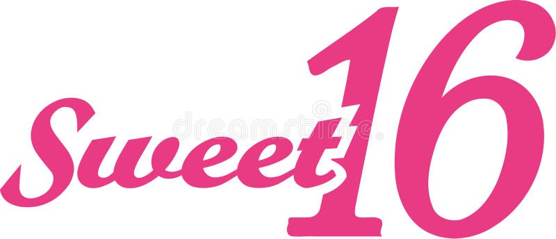 sweet 16 birthday clipart