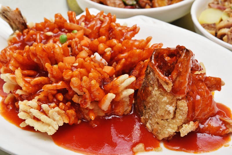Sweet and Sour Mandarin Fish Stock Image Image of cooked, fish 97282337