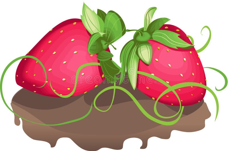 Sweet strawberry royalty free illustration