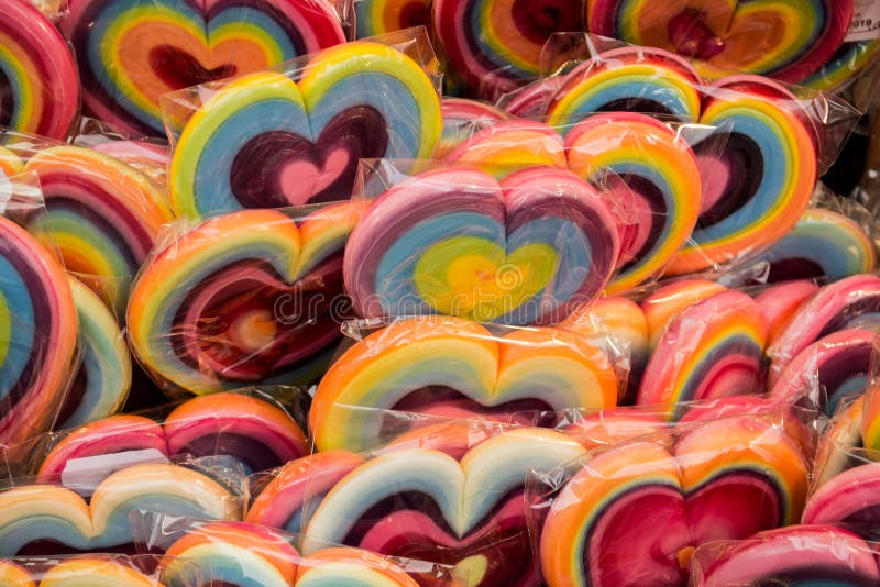 Sweet sugar-coated loving hearts royalty free stock photos Sweet sugar-coated loving hearts royalty free stock photos