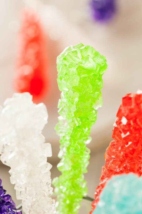 Sweet Sugary Multi Colored Rock Candy Stock Photo Image of blue
