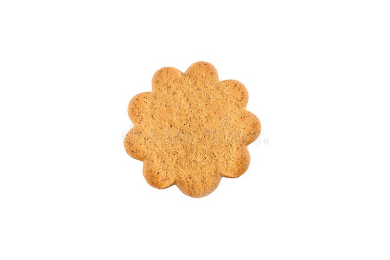 Sweet Swedish almond thins with ginger and cinnamon (Pepparkaka or Pepparkakor biscuits) isolated on white background. royalty free stock images Sweet Swedish almond thins with ginger and cinnamon (Pepparkaka or Pepparkakor biscuits) isolated on white background. royalty free stock images