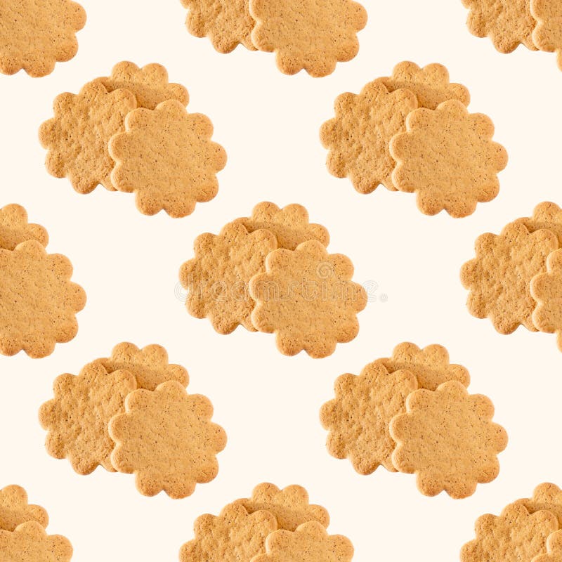 Sweet Swedish almond thins with ginger and cinnamon (Pepparkaka or Pepparkakor biscuits) repeat seamless pattern royalty free stock photography Sweet Swedish almond thins with ginger and cinnamon (Pepparkaka or Pepparkakor biscuits) repeat seamless pattern royalty free stock photography