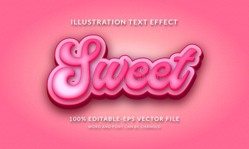 Sweet text. Text Effect Illustrator. Sweet текст 3 д. Объемный текст в иллюстраторе. Name text 3d.