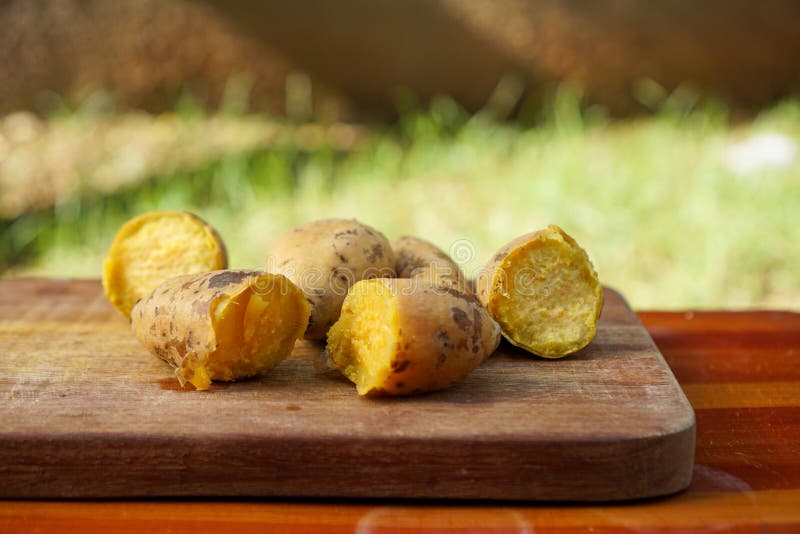 Sweet yam for breakfast stock photo. Image of fresh 184424268