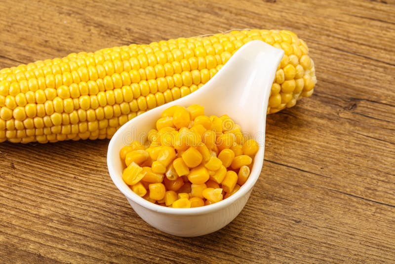 Sweet Yellow Corn in the Bowl Stock Photo Image of diet, food 209563212