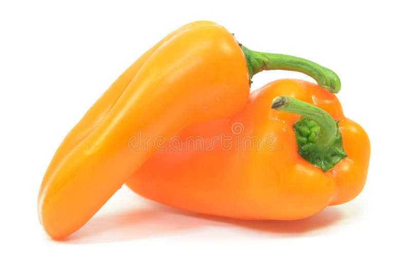 Sweet Yellow Pepper Isolated Stock Photo Image of yellow, green