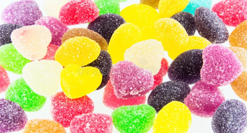 A lot of colorful sweets. Various sweet preserves stock images, royalty-free photos and pictures