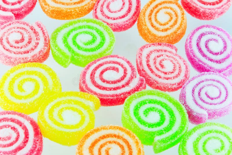 A lot of colorful sweets. Various sweet preserves stock images, royalty-free photos and pictures