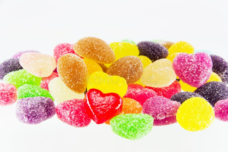 A lot of colorful sweets. Various sweet preserves stock images, royalty-free photos and pictures