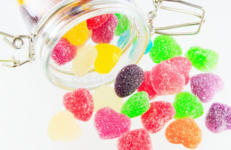 A lot of colorful sweets. Various sweet preserves stock images, royalty-free photos and pictures