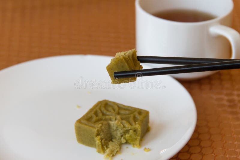 Sweets made of green tea stock photo. Image of cold, delicious 94492320
