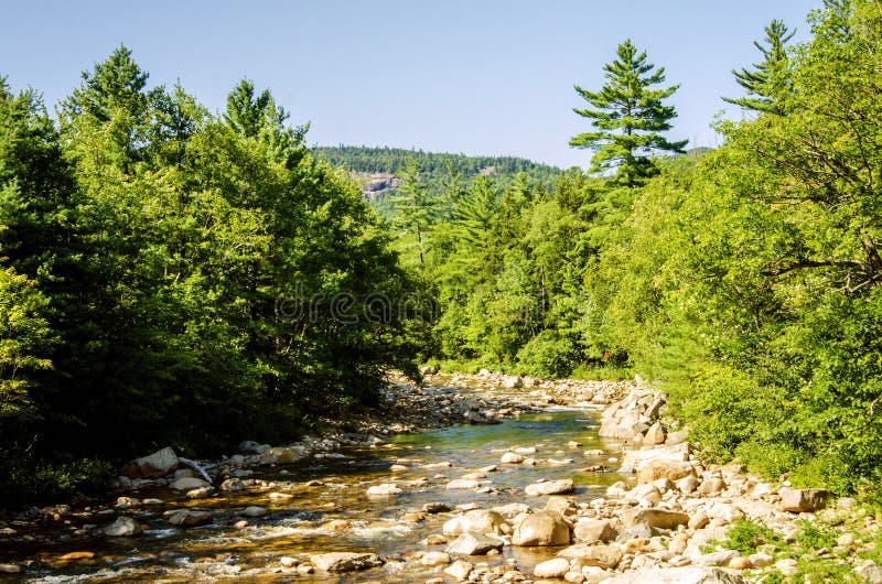Swift River in White Mountain National Forest New Hampshire Stock Photo