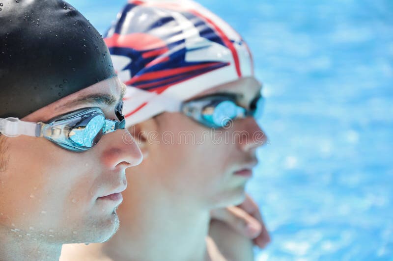 Swimmers royalty free stock photo Swimmers royalty free stock photo