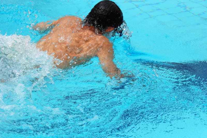 Swimming competition royalty free stock photos