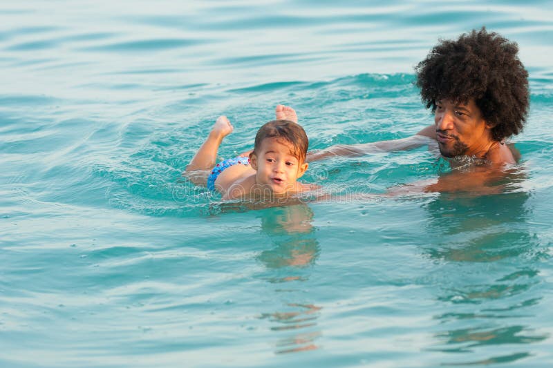 Swimming lesson royalty free stock photos Swimming lesson royalty free stock photos