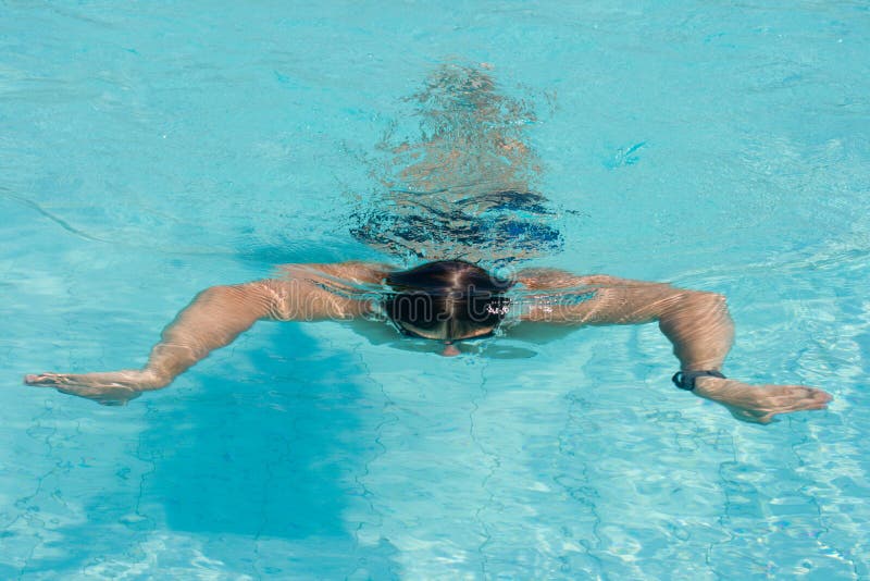 Swimming man royalty free stock photos
