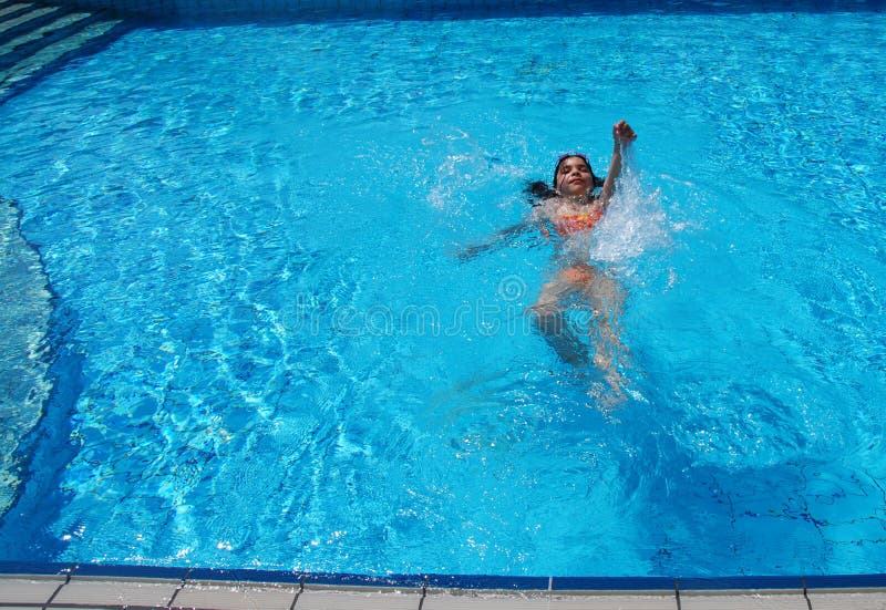 Swimming in the pool