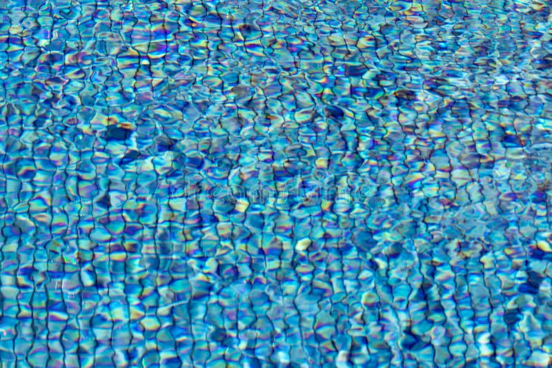 Swimming pool backgrounds. Background texture of rippled pattern of water in a swimming pool with colorful sun reflection. Macro royalty free stock photo Swimming pool backgrounds. Background texture of rippled pattern of water in a swimming pool with colorful sun reflection. Macro royalty free stock photo