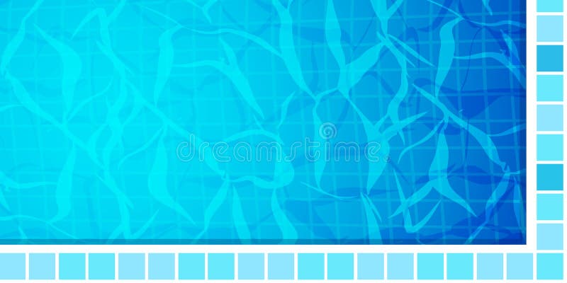 Swimming pool bottom caustics ripple and flow with waves background. Texture of water surface. Overhead view. Vector vector illustration Swimming pool bottom caustics ripple and flow with waves background. Texture of water surface. Overhead view. Vector vector illustration