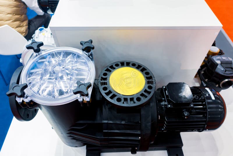 Circulation Pump Energysaving in the Boiler Room Stock Image Image