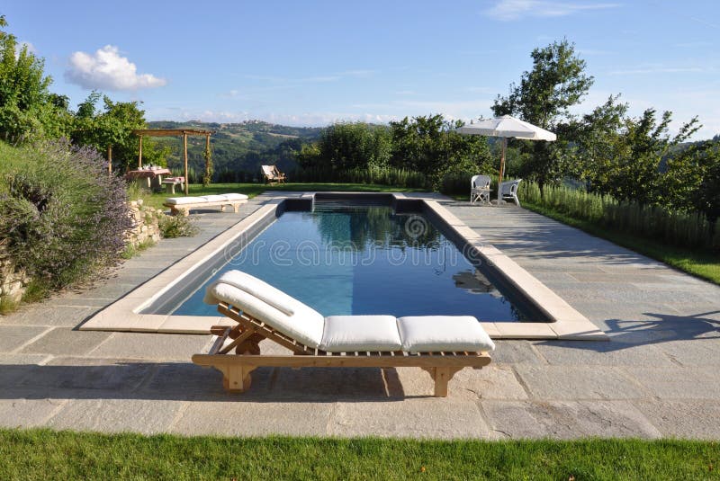 Swimming pool in the countryside