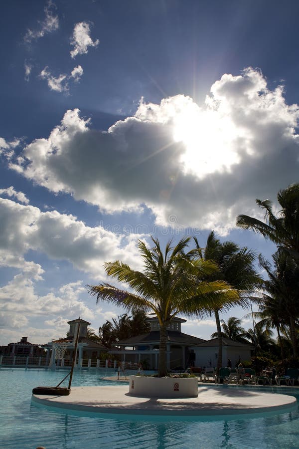 Swimmingpool in cuba stock image. Image of relaxation 9811839