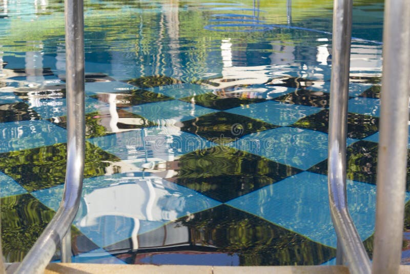Swimming Pool with Diamond Shaped Tiles Stock Image Image of diamonds