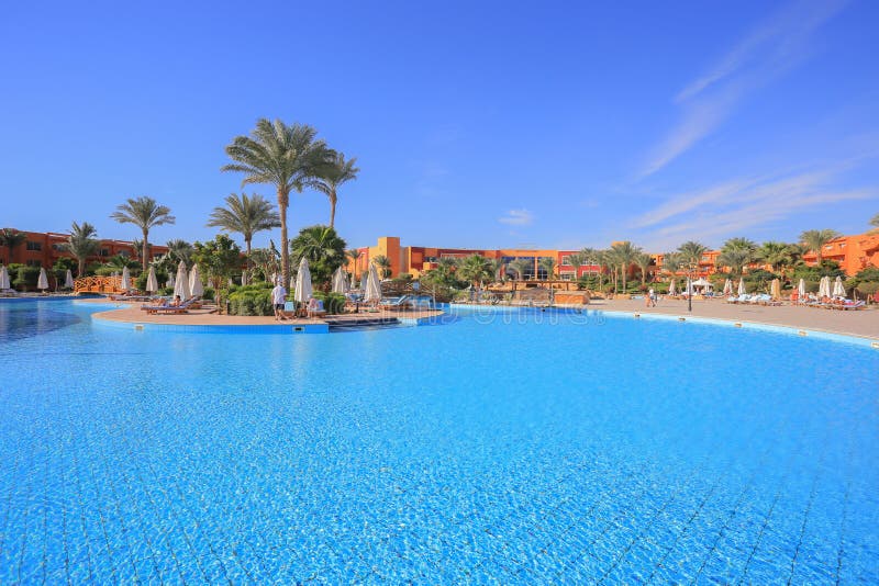 Swimming Pool in Egypt Resort Editorial Photography Image of egypt