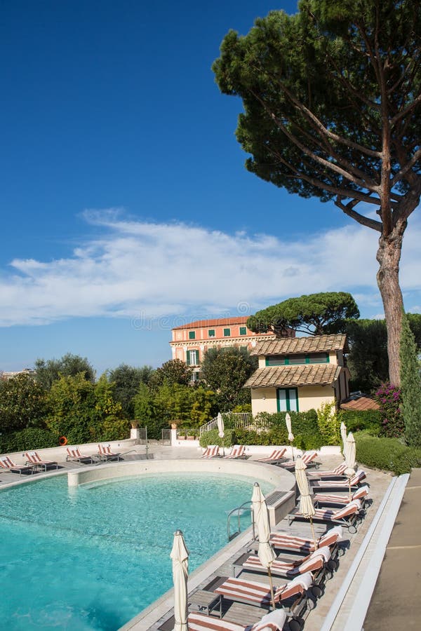 Swimming Pool at Hotel. Italia Stock Photo - Image of chrome, resort ...