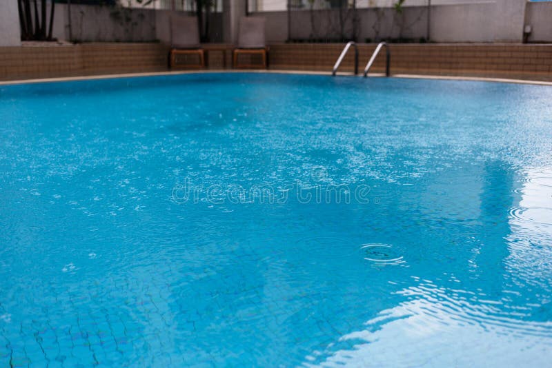 Swimming Pool with Ladder , Chairs Stock Image Image of deep, health