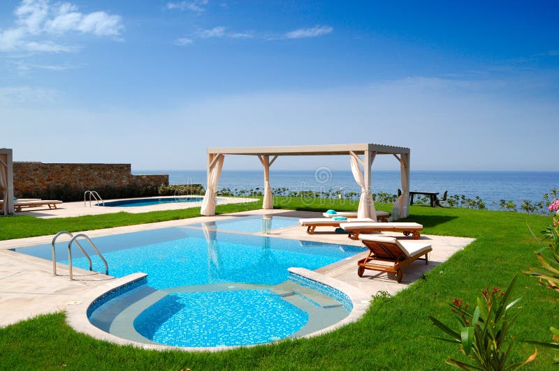 Swimming pool at luxury villa