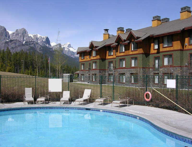 Swimming pool in the mountains