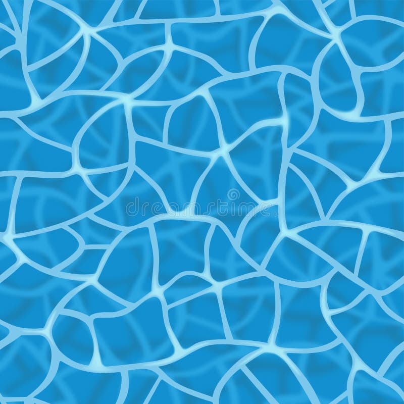 Swimming Pool Seamless Pattern. Water Surface Texture for Summer