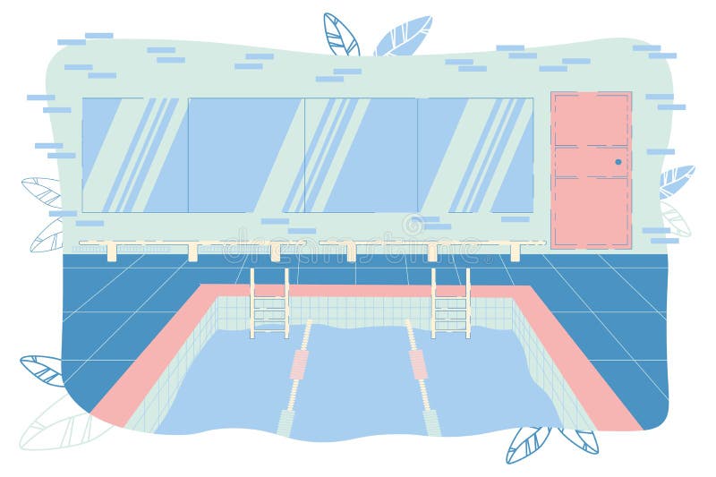 Swimming Pool with Track Field for Competition