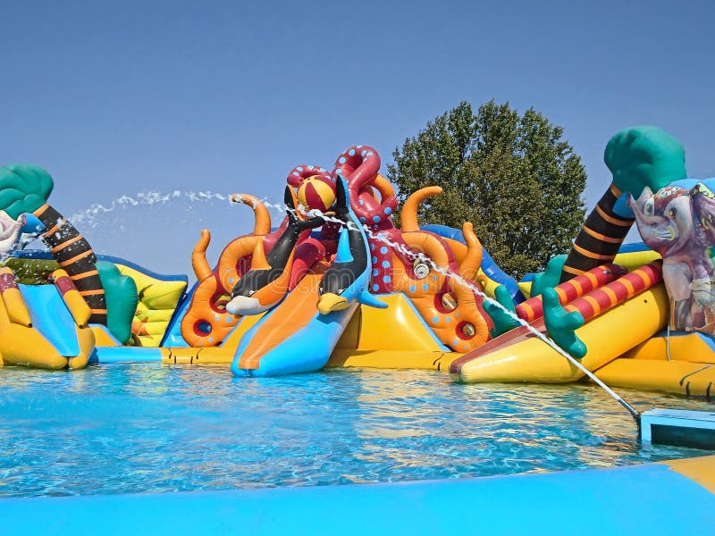 Swimming Pool in the Water Park Stock Image Image of park, colourpool