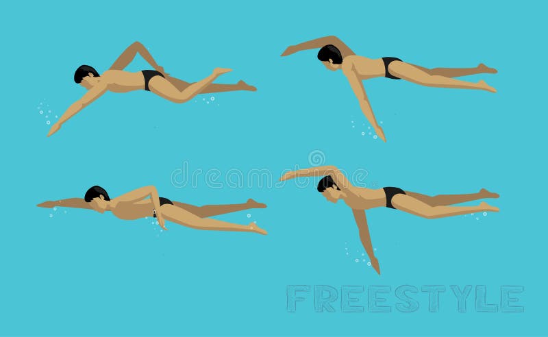 Swimming Style Freestyle Motion Sequence Man Animation Set Stock Vector - Illustration of motion, swim: 141777666 Swimming Style Freestyle Motion Sequence Man Animation Set Stock Vector - Illustration of motion, swim: 141777666