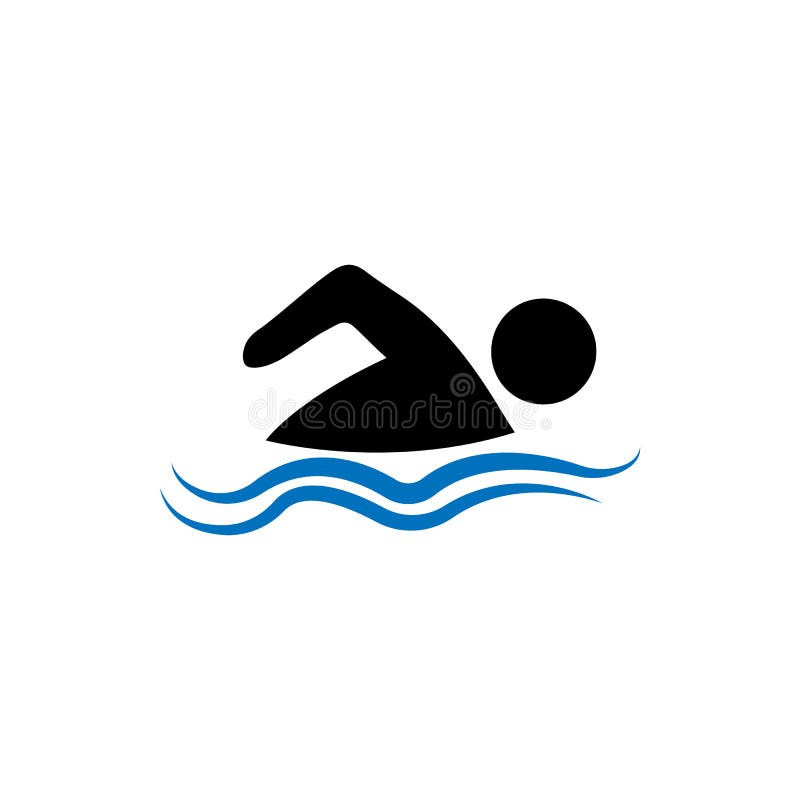 Swimming Symbol Design Colored Icon Swimming Concept Can Be Used In Web And Mobile Stock Vector Illustration Of Simple People 175703626