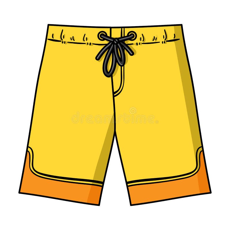 Swimming Trunks Icon in Monochrome Style Isolated on White Background ...