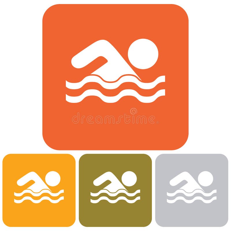 Swimming water sport icon stock vector. Illustration of healthy 90789022