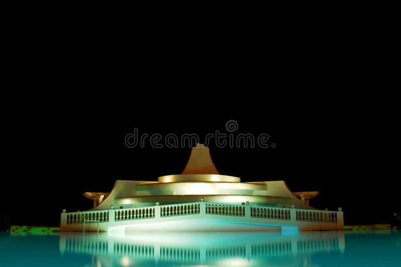 Swimmingpool at night