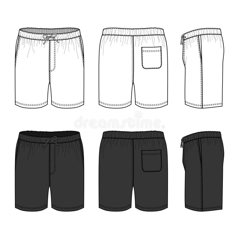 Download Shorts Template Stock Illustrations - 3,942 Shorts ...