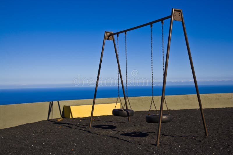 Swing stock photo. Image of spain, swing, centre, blue 12823472