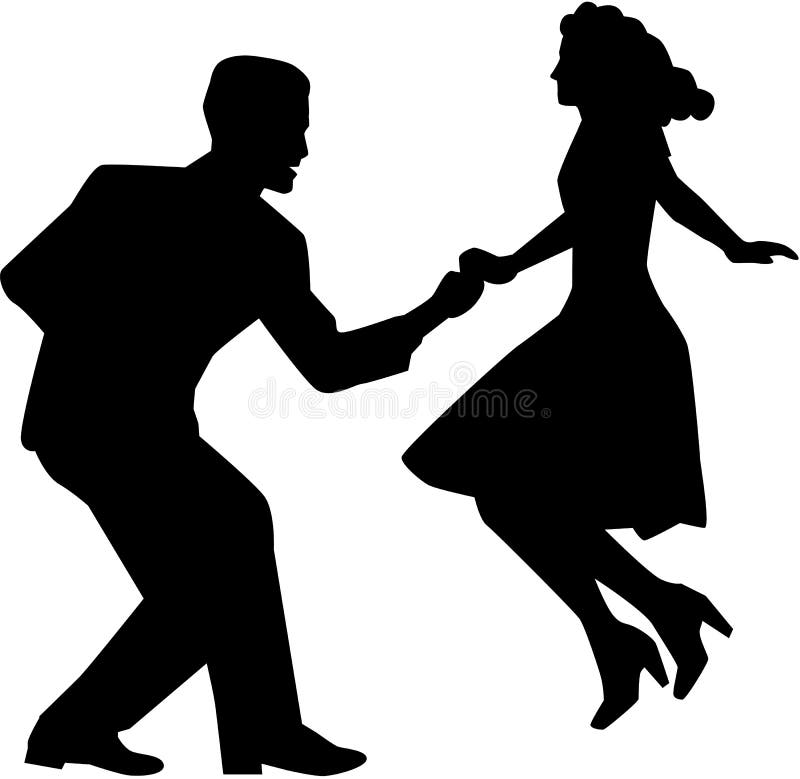 dancing couple Stock Vector