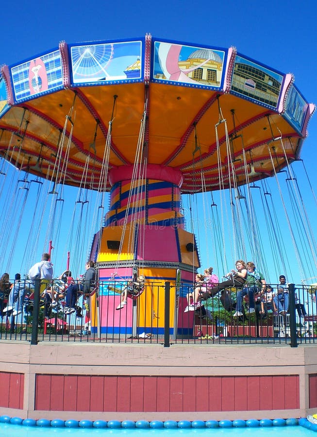 Swing Ride In Navy Pier, Chicago, IL Editorial Stock Photo Image of