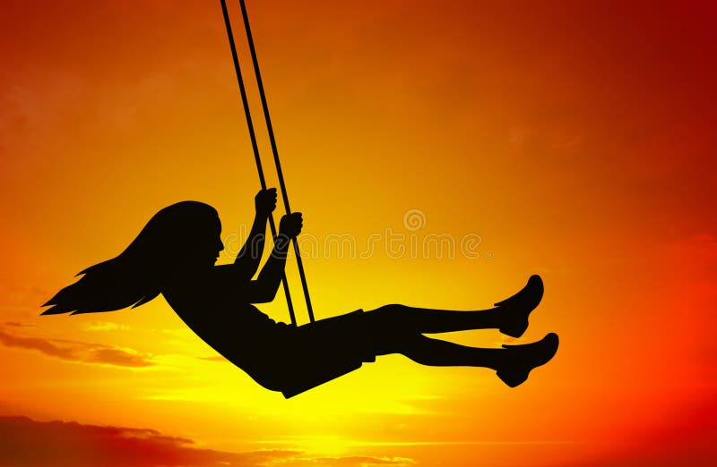 Swinging child