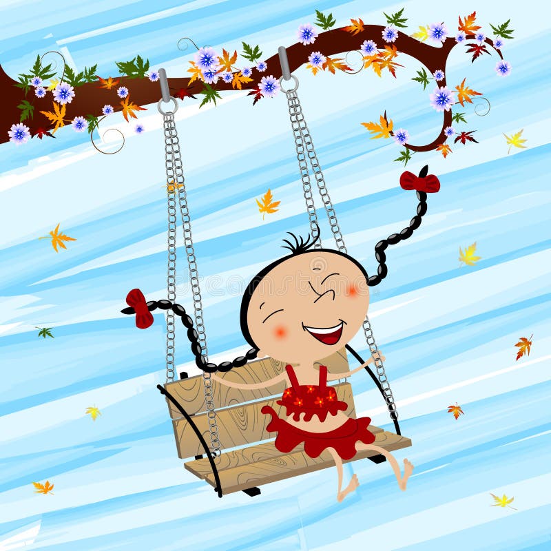 Swinging girl