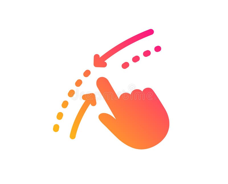 Swipe up down icon. Move finger sign. Vector royalty free illustration
