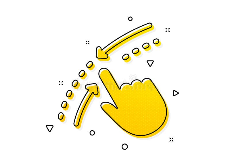 Swipe up down icon. Move finger sign. Vector vector illustration