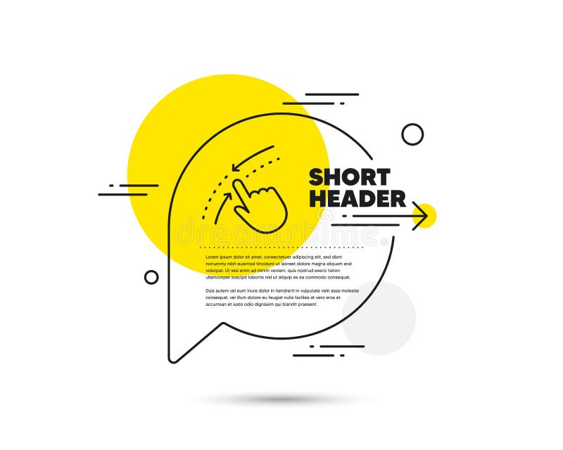 Swipe up down line icon. Move finger sign. Vector vector illustration